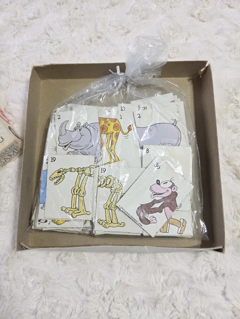 Colorforms - Vintage Guess Zoo? Memory Matching Card Game - 1982